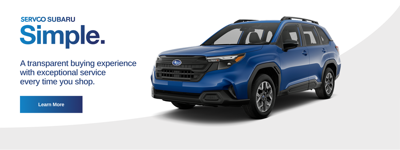 Servco Subaru Simple. A transparent buying experience with exceptional service every time you shop. 